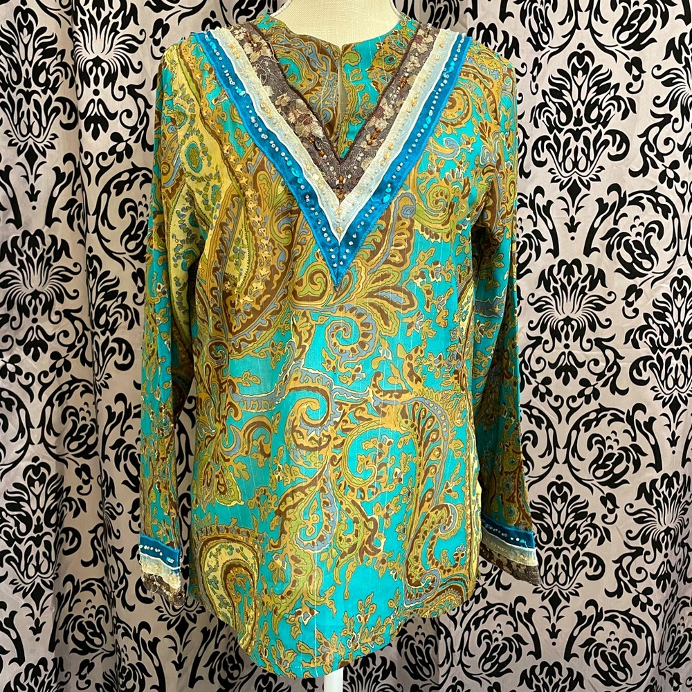 Green vintage top